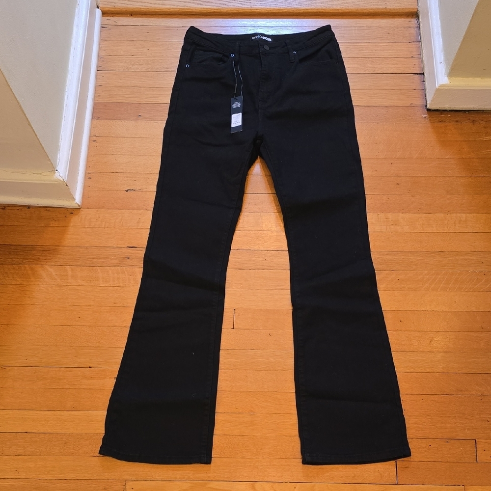 NWT, Harper High Rise Stretch Bootcut Jeans, Black, Women's Junior 13